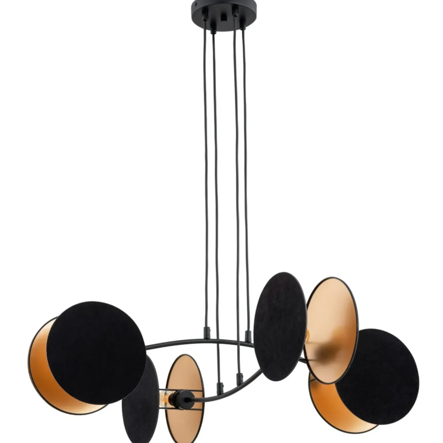 Store Modernistyczna lampa wisząca do salonu 1325/4 MOTIF | Kaja Oświetlenie Żyrandole Nowoczesne