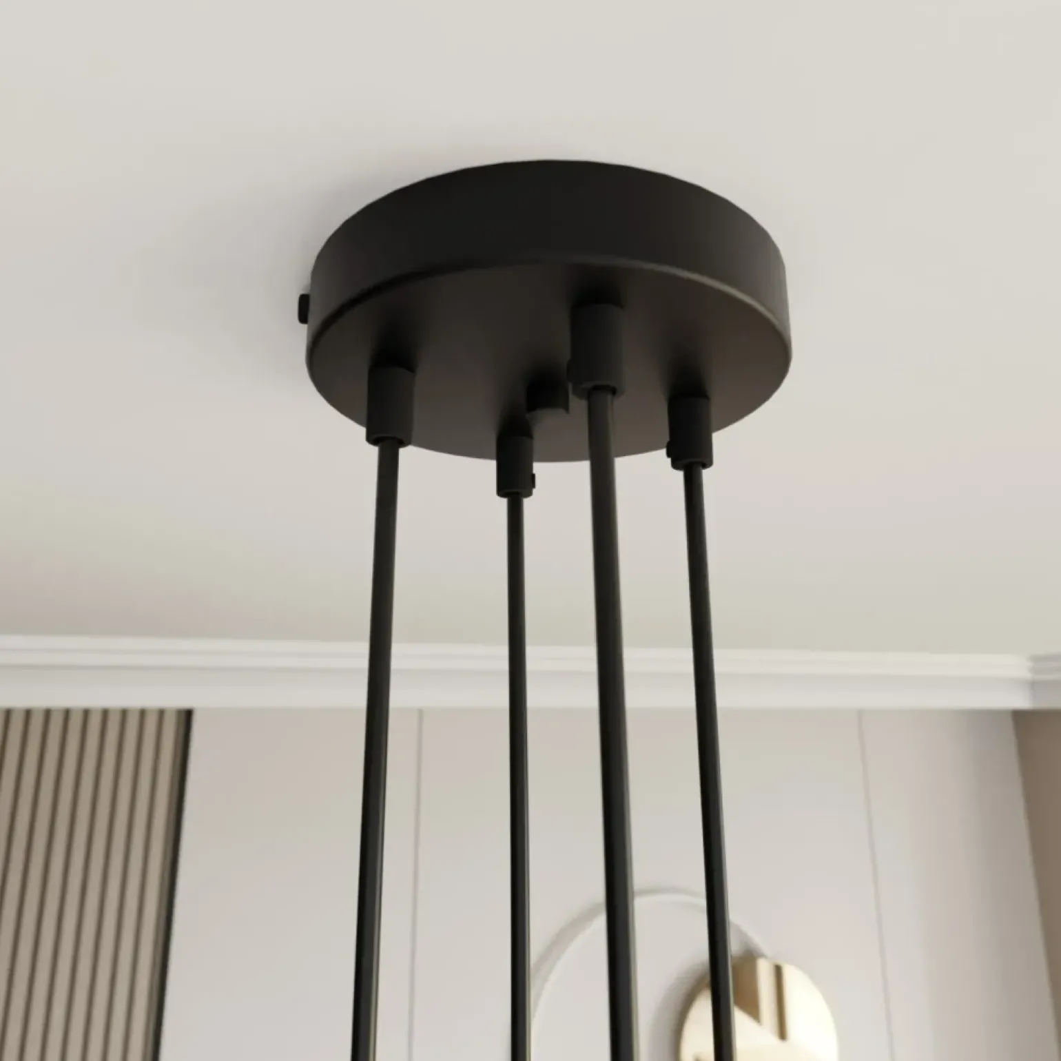 Store Modernistyczna lampa wisząca do salonu 1325/4 MOTIF | Kaja Oświetlenie Żyrandole Nowoczesne