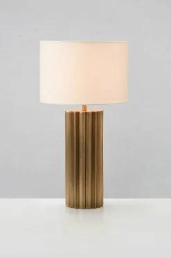 Sklep Kaja Modernistyczna lampka stołowa z abażurem 108669 HASHIRA | Kaja