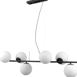 Store Molekularna, czarna lampa wisząca PND-5510-6-BK RADDI | Kaja Żyrandole Nowoczesne