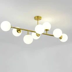 Clearance Molekularna, złota lampa nad stół LP-002/8P DORADO | Kaja Oświetlenie Żyrandole Nowoczesne