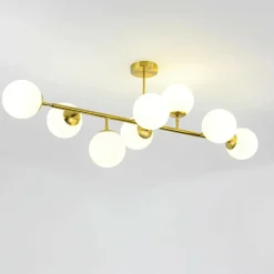 Clearance Molekularna, złota lampa nad stół LP-002/8P DORADO | Kaja Oświetlenie Żyrandole Nowoczesne