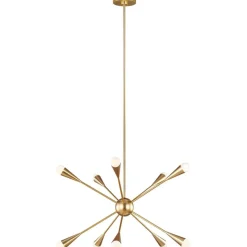 Hot Mosiężna lampa sufitowa, nowoczesna FE-JAX10-BB z serii JAX Żyrandole Nowoczesne