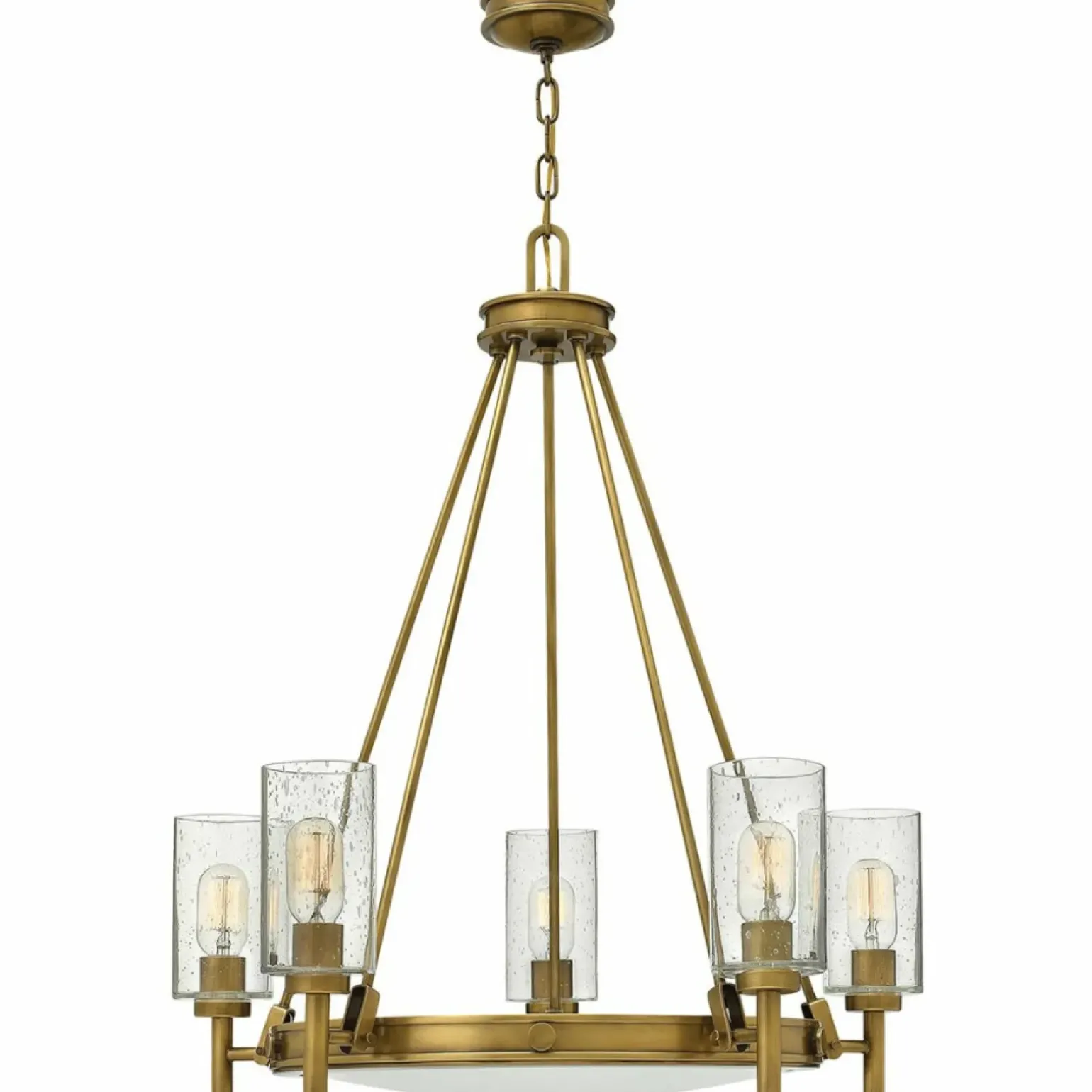 Sklep Kaja Mosiężna lampa wisząca ze szkłem HK-COLLIER5 z serii COLLIER