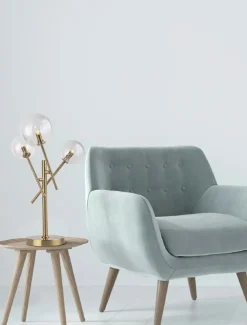 Sklep Kaja Mosiężna, nowoczesna lampka stołowa MX T0035 LOLLIPOP | Kaja