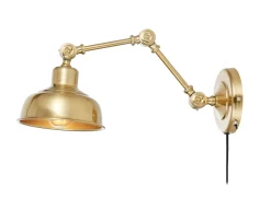 Sklep Kaja Mosiężny kinkiet z regulacją kąta świecenia 108115 | Kaja Oświetlenie