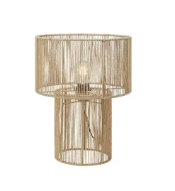 Sklep Kaja Naturalna, jutowa lampka na szafkę nocną 108769 SOGA | Kaja