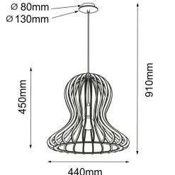 Cheap Naturalna lampa wisząca do stylowej sypialni ANT 5017 OCTO | Kaja Żyrandole Nowoczesne