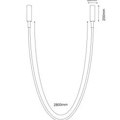 Best Natynkowa świecąca linka LED 320cm 3000K ANT 5056 HEBI | Kaja Żyrandole Nowoczesne
