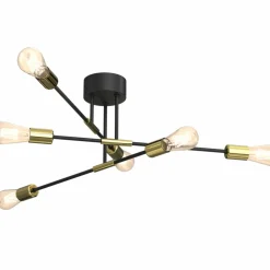 Best Sale Niebanalna lampa sufitowa ze złotymi oprawkami LX 3907 z serii FLAME Żyrandole Nowoczesne