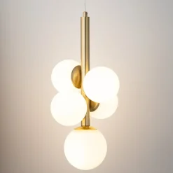 Best Sale Niebanalna lampa wisząca w kolorze złota SIG 40786 z serii PERLA LUX Żyrandole Nowoczesne