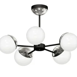 Discount Niebanalna lampa wisząca z pięcioma kloszami MLP8882 z serii SFERA | Kaja Oświet Żyrandole Nowoczesne