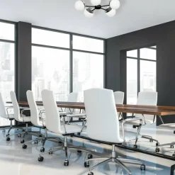 Discount Niebanalna lampa wisząca z pięcioma kloszami MLP8882 z serii SFERA | Kaja Oświet Żyrandole Nowoczesne