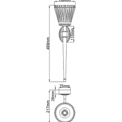 Sklep Kaja Niebanalny kinkiet ścienny z kloszem BATH-AGATHA-PC z serii AGATHA