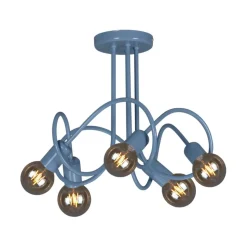 Fashion Niebieska, dziecięca lampa sufitowa K-4517 MALVA | Kaja Oświetlenie Żyrandole Nowoczesne