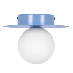 Sklep Kaja Niebieska lampa sufitowa z białymi kulkami K-5447 z serii ROBIN