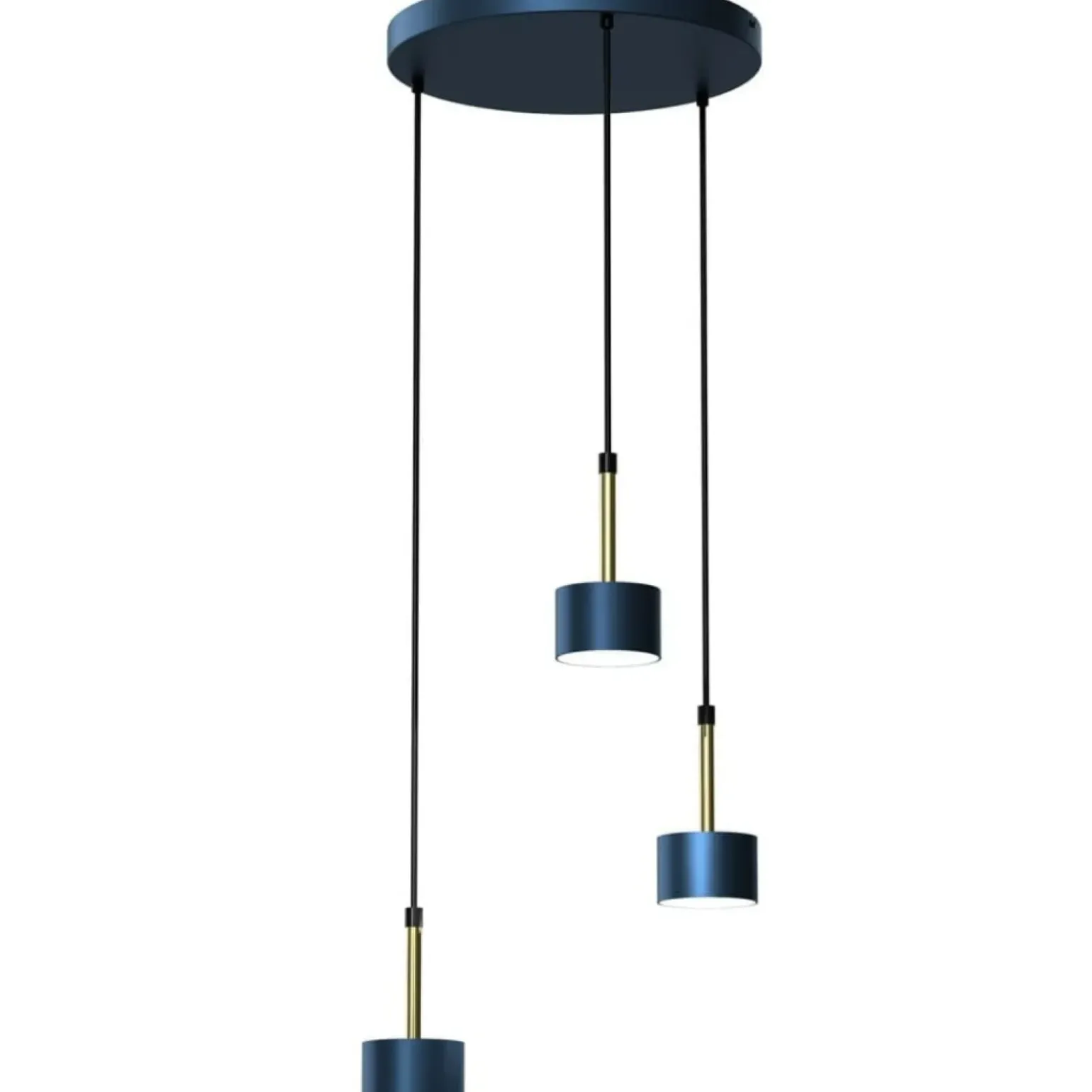 Sale Niebieska lampa wisząca do salonu, nad stolik MLP7774 z serii ARENA | Kaja Oświe Żyrandole Nowoczesne