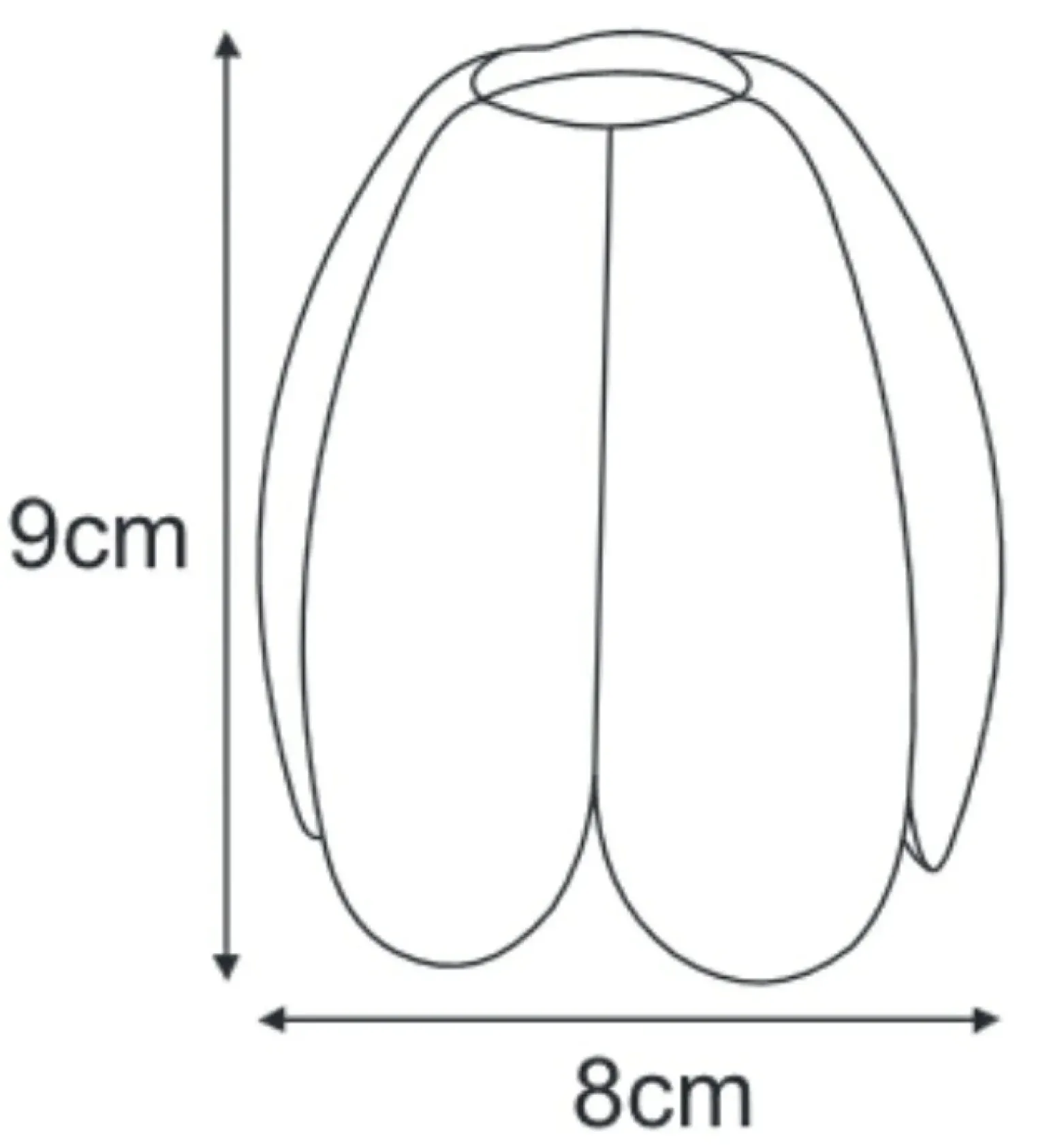 Sklep Kaja Niebieski, dekoracyjny klosz K-HP KWIATEK NIEBIESKI KLOSZ