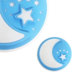 Sklep Kaja Niebieski kinkiet ścienny, księżyc z gwiazdkami ML6183 z serii NOTE | Kaja Oświe