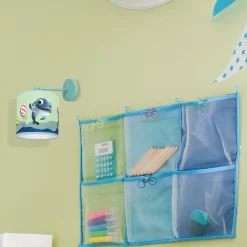 Sklep Kaja Niebieski kinkiet z rysunkiem delfinka MLP6805 z serii DELFINKA FINKA | Kaja Ośw