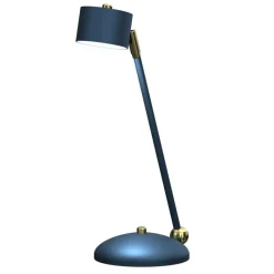 Sklep Kaja Niebiesko-złota lampka biurkowa, do biura MLP7776 z serii ARENA | Kaja Oświetlen