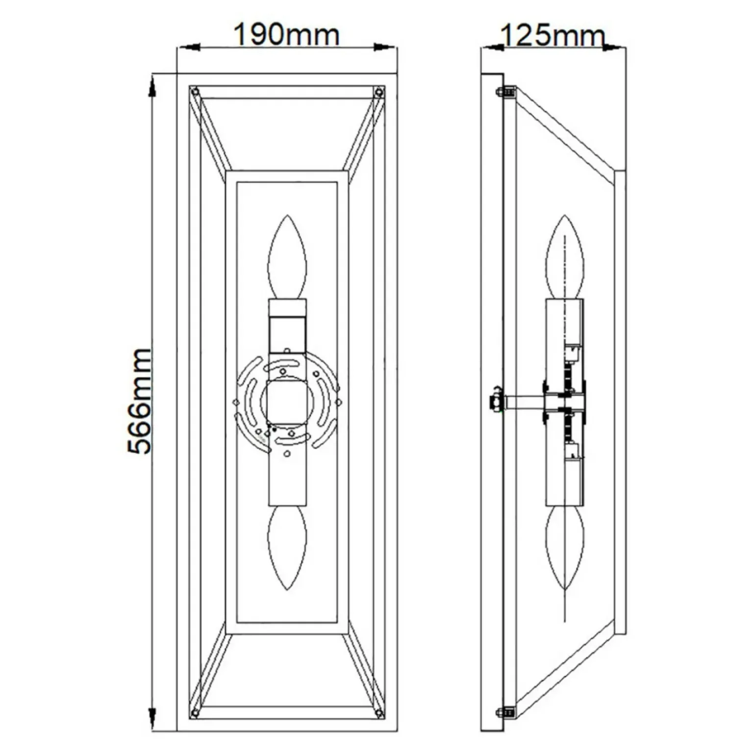 Sklep Kaja Niecodzienna lampa ścienna, brązowa HK-FULTON2 z serii FULTON