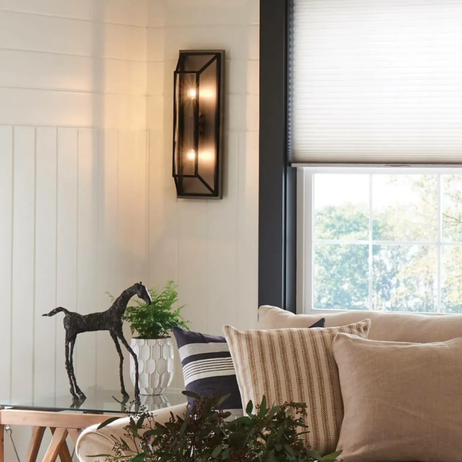 Sklep Kaja Niecodzienna lampa ścienna, brązowa HK-FULTON2 z serii FULTON