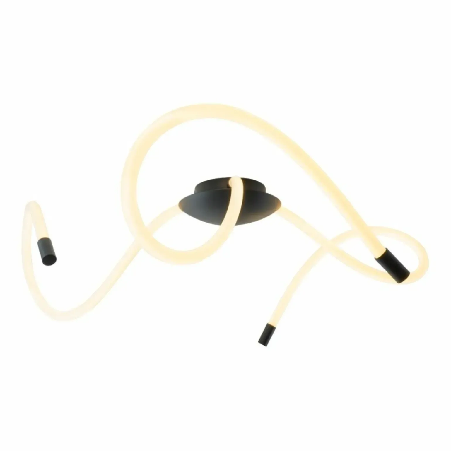 Flash Sale Nieregularna, stylowa lampa sufitowa LED ZM 20008-3X1BK BALBO | Kaja Żyrandole Nowoczesne