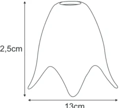 Sklep Kaja Nieregularny klosz w kremowym kolorze K-HP203 KLOSZ