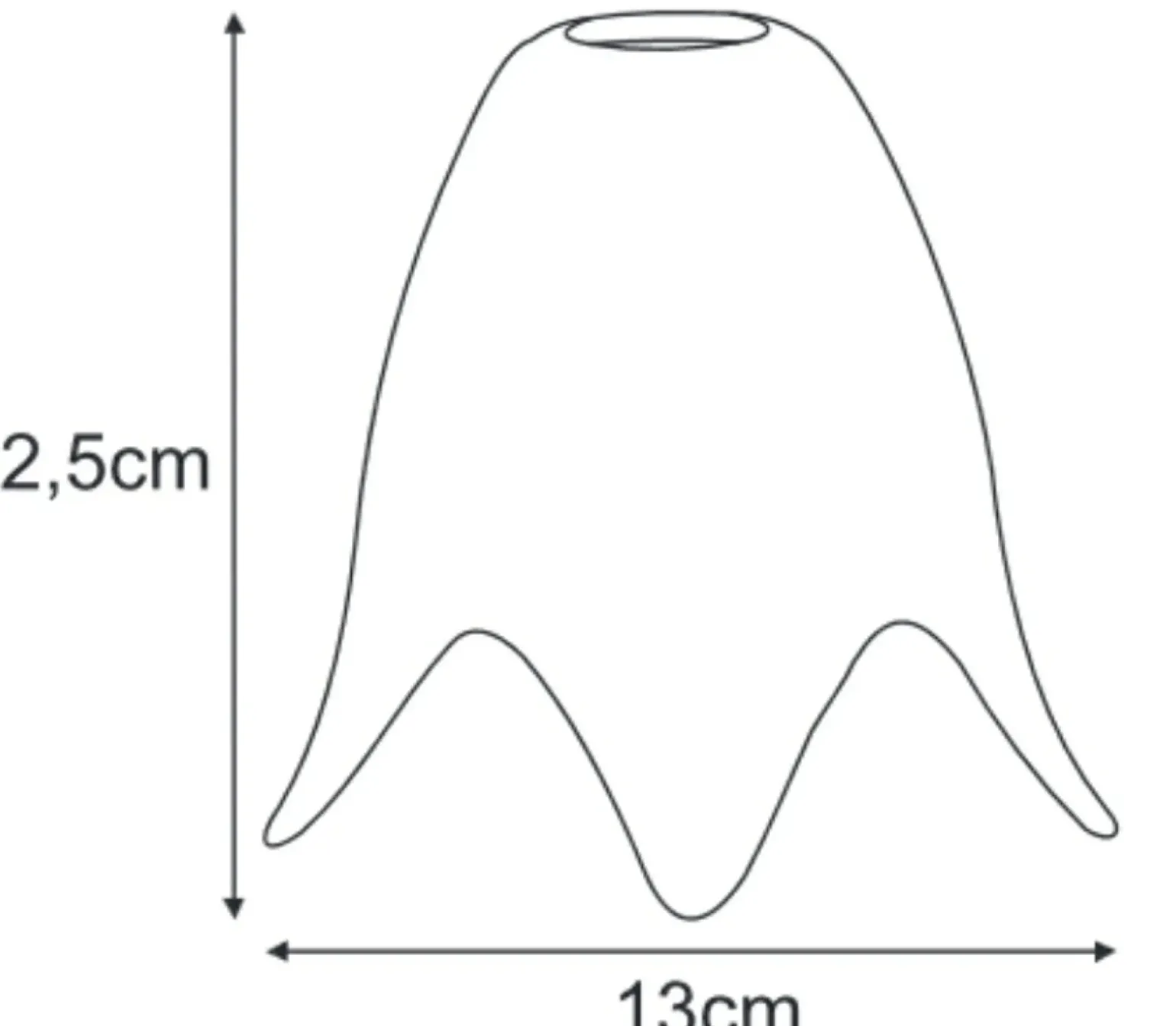 Sklep Kaja Nieregularny klosz w kremowym kolorze K-HP203 KLOSZ