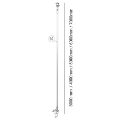 Sklep Kaja Niespotykana świecąca linka LED 500cm 3000K ANT 6029 SURIKA | Kaja