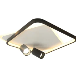 Sklep Kaja Niespotykany plafon LED z tubami LP-0612/2C SQUARE BK PARMA | Kaja