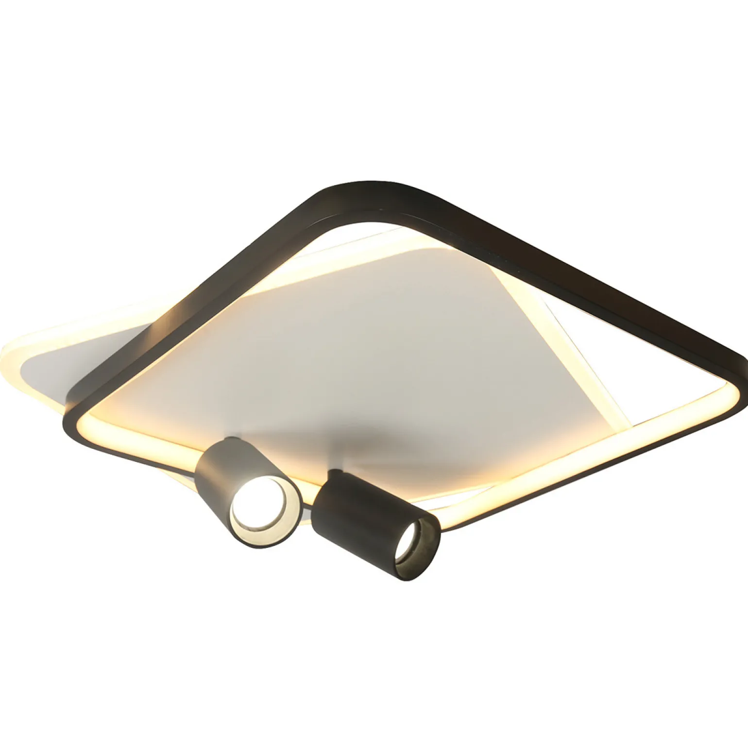 Sklep Kaja Niespotykany plafon LED z tubami LP-0612/2C SQUARE BK PARMA | Kaja