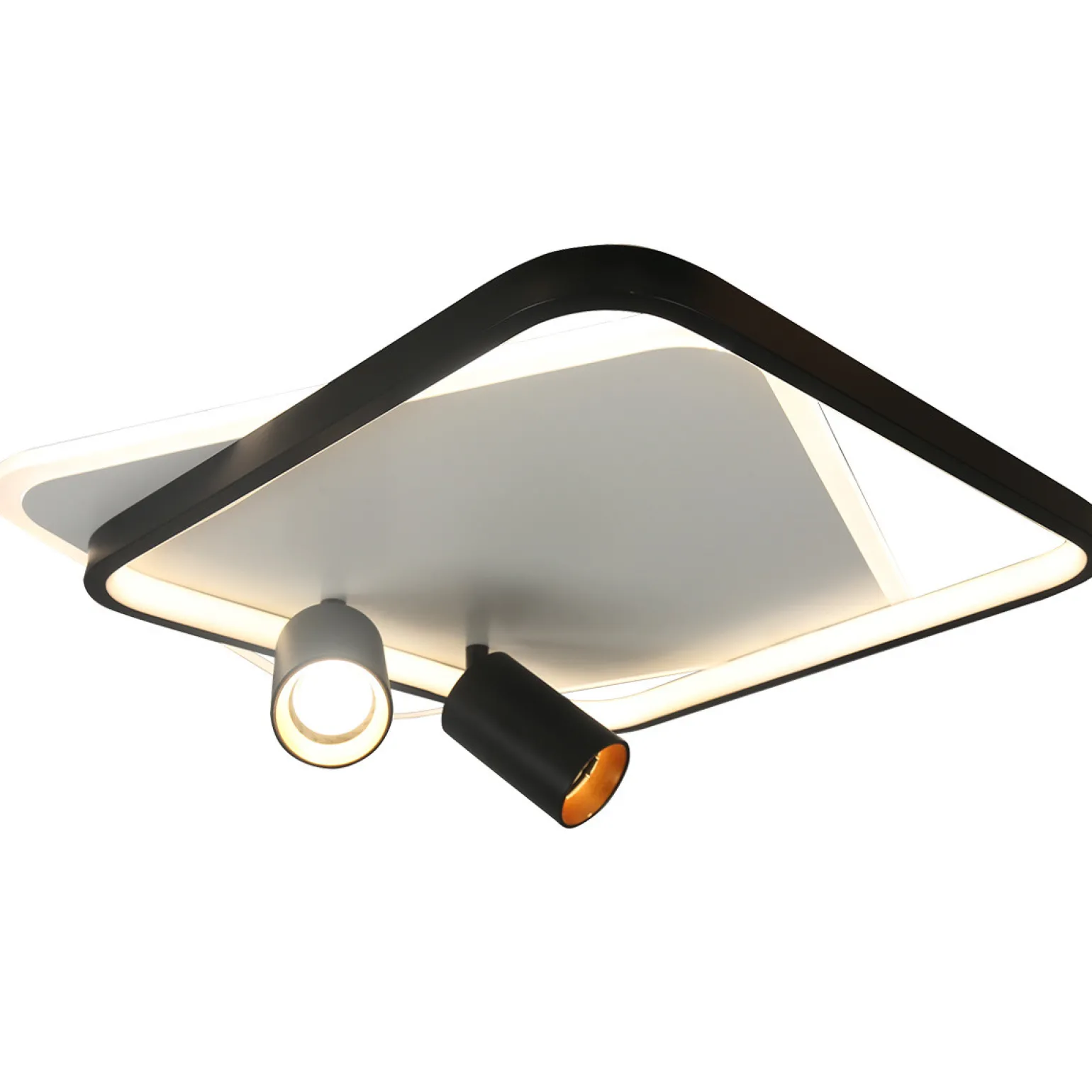 Sklep Kaja Niespotykany plafon LED z tubami LP-0612/2C SQUARE BK PARMA | Kaja