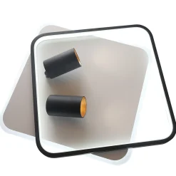 Sklep Kaja Niespotykany plafon LED z tubami LP-0612/2C SQUARE BK PARMA | Kaja