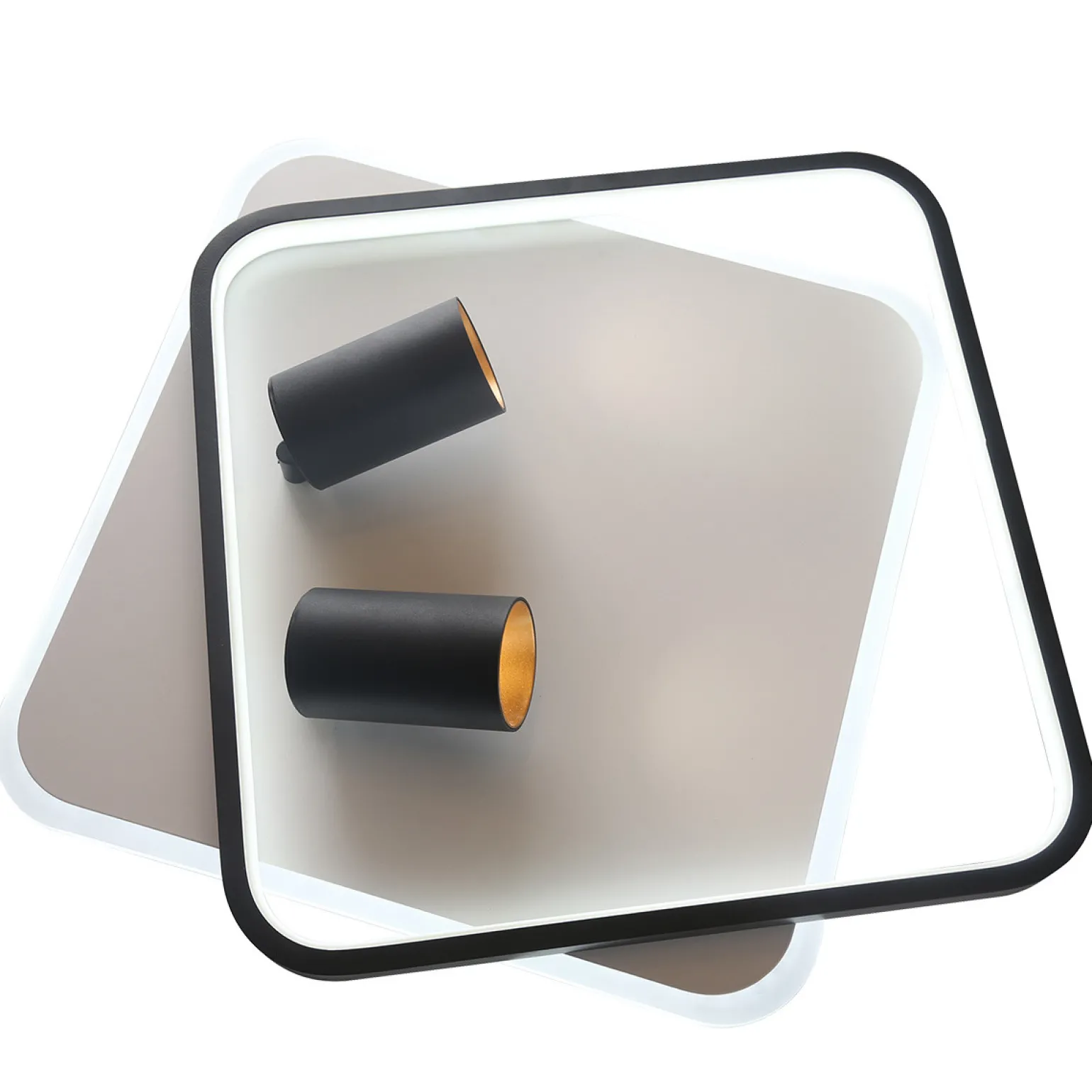 Sklep Kaja Niespotykany plafon LED z tubami LP-0612/2C SQUARE BK PARMA | Kaja