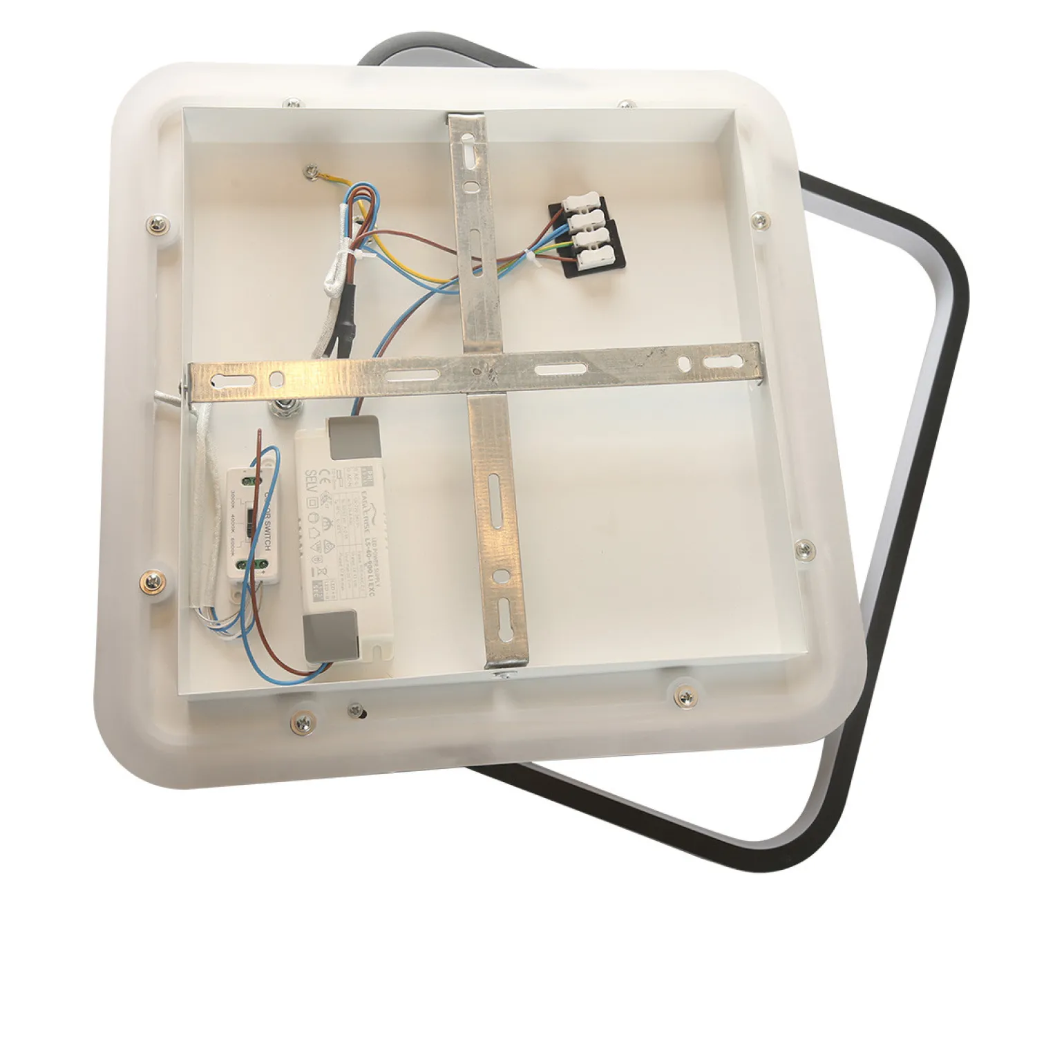 Sklep Kaja Niespotykany plafon LED z tubami LP-0612/2C SQUARE BK PARMA | Kaja