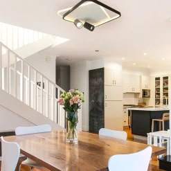 Sklep Kaja Niespotykany plafon LED z tubami LP-0612/2C SQUARE BK PARMA | Kaja