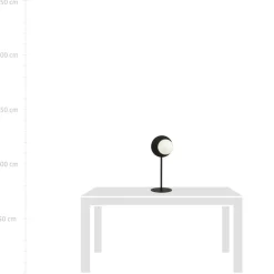 Sklep Kaja Niesymetryczna lampa stołowa z białym kloszem 1187/LN z serii OSLO