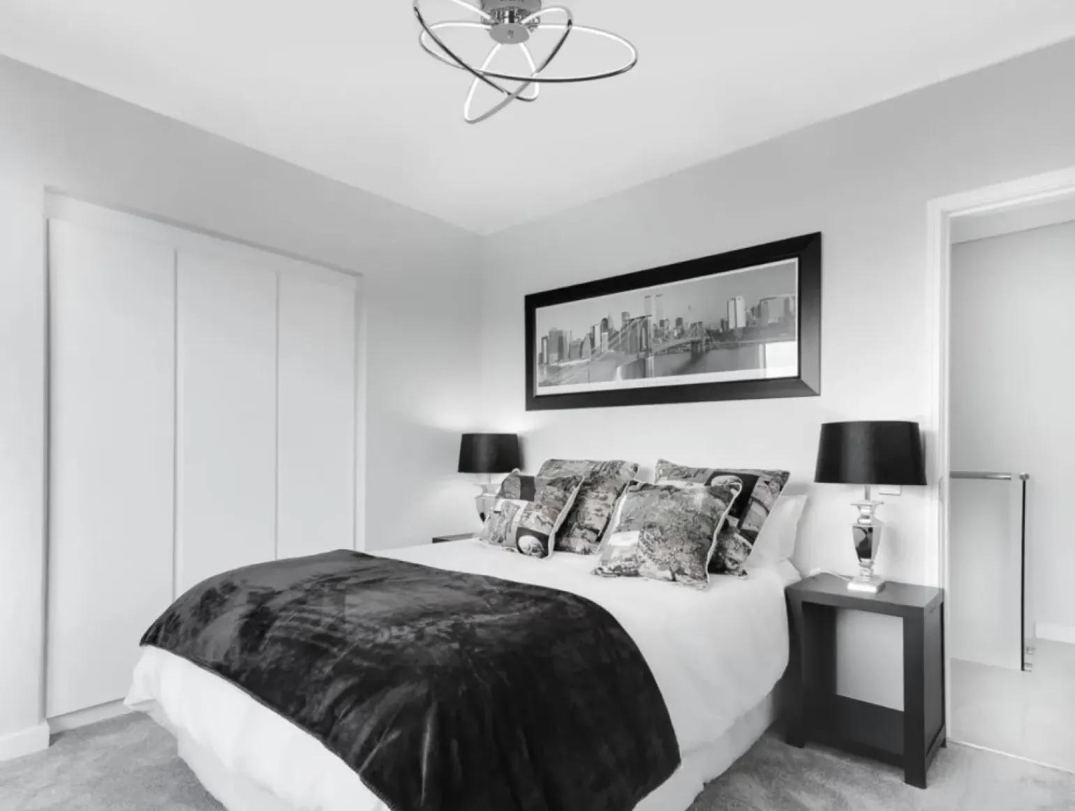 Cheap Niesymetryczna lampa sufitowa LED K-8073 LELO | Kaja Oświetlenie Żyrandole Nowoczesne