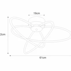 Cheap Niesymetryczna lampa sufitowa LED K-8073 LELO | Kaja Oświetlenie Żyrandole Nowoczesne