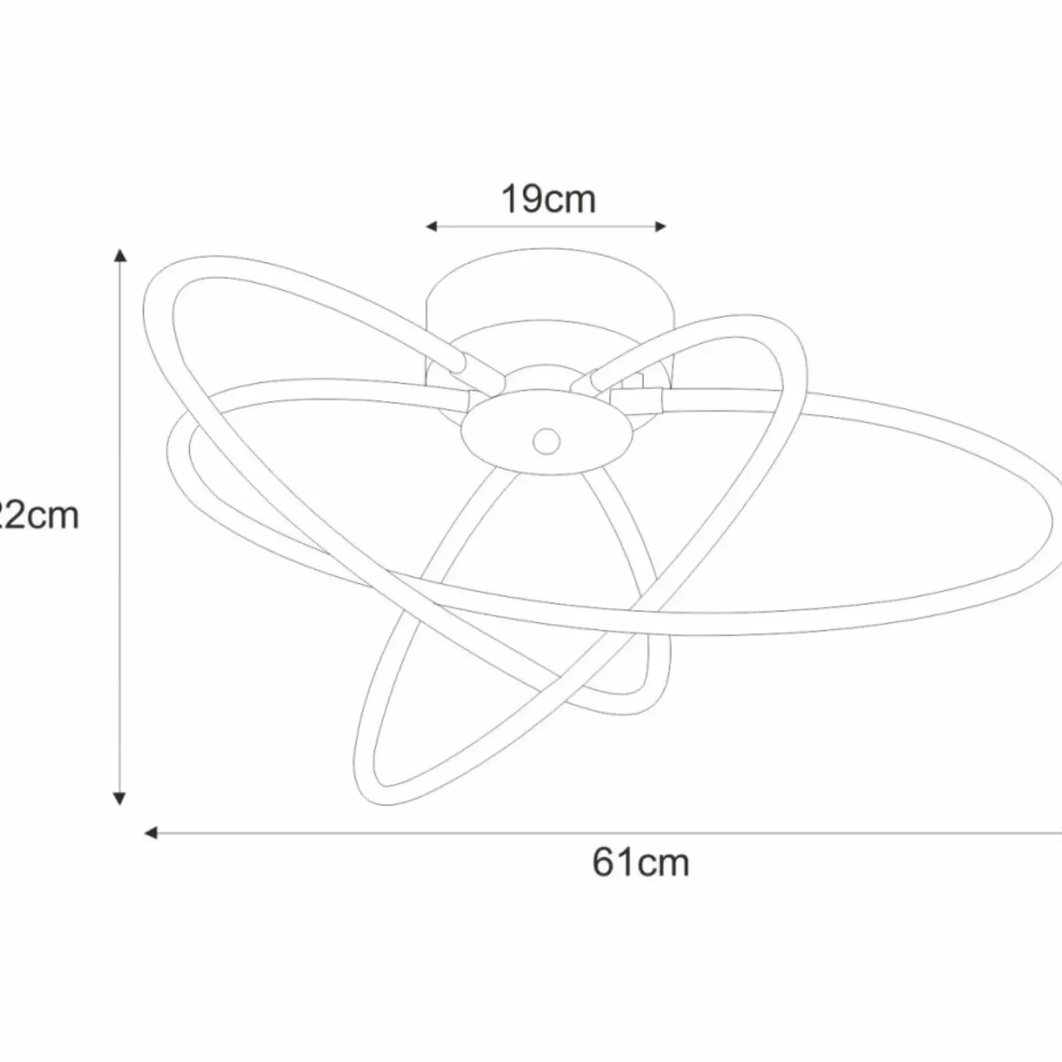 Cheap Niesymetryczna lampa sufitowa LED K-8073 LELO | Kaja Oświetlenie Żyrandole Nowoczesne