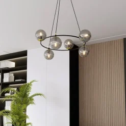 Cheap Niesymetryczna lampa wisząca z kloszami 1294/6 z serii AZURA Żyrandole Nowoczesne