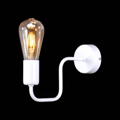 Sklep Kaja Nietuzinkowa, biała, metalowa lampa ścienna K-4043 PEKA | Kaja