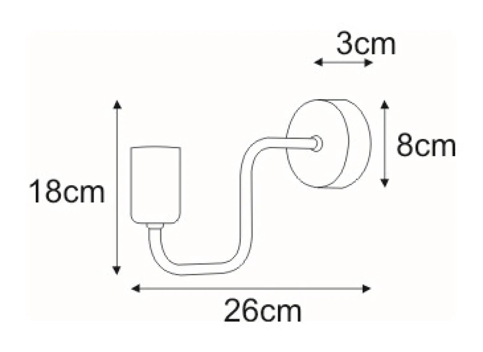 Sklep Kaja Nietuzinkowa, biała, metalowa lampa ścienna K-4043 PEKA | Kaja