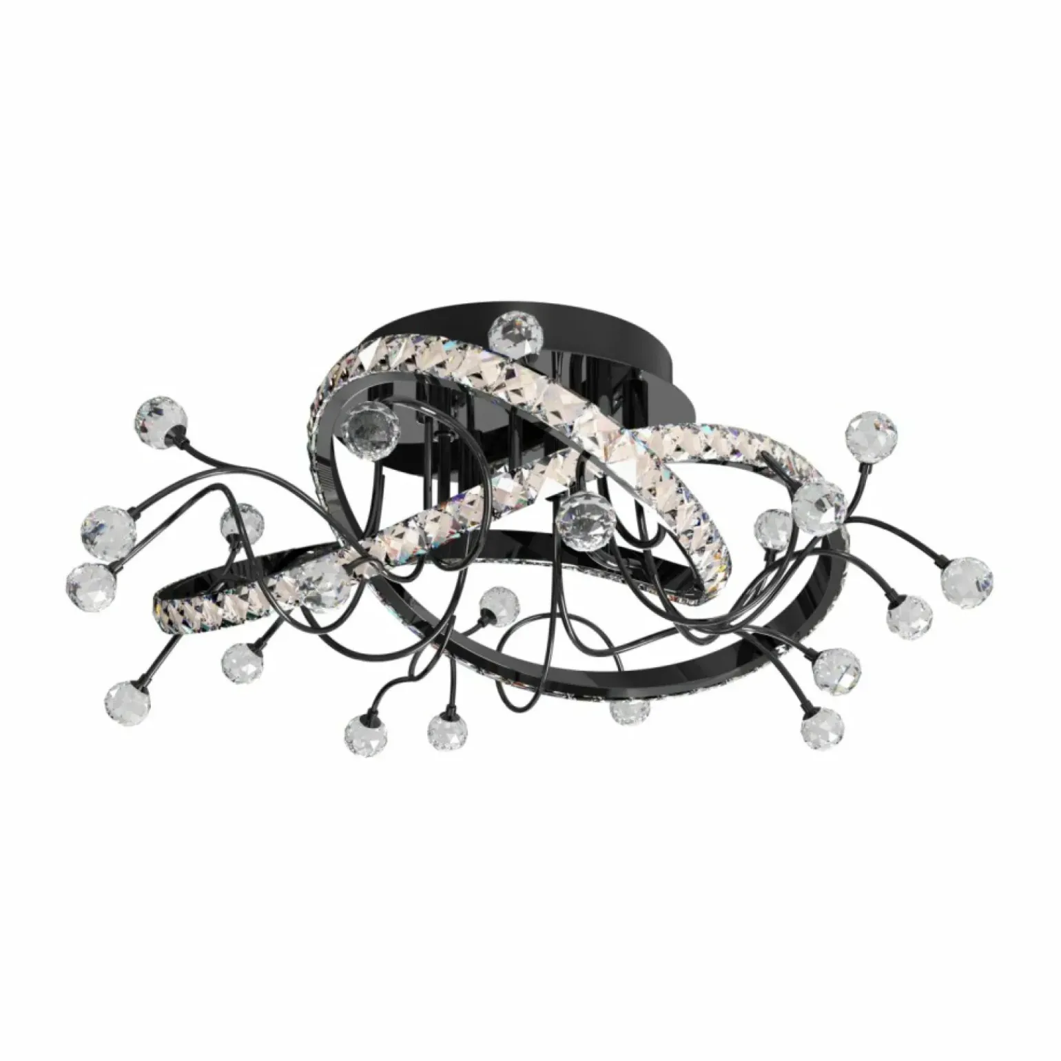 Cheap Nietuzinkowa, czarna lampa sufitowa MX3481-1S-3BCT MAIA | Kaja Żyrandole Nowoczesne