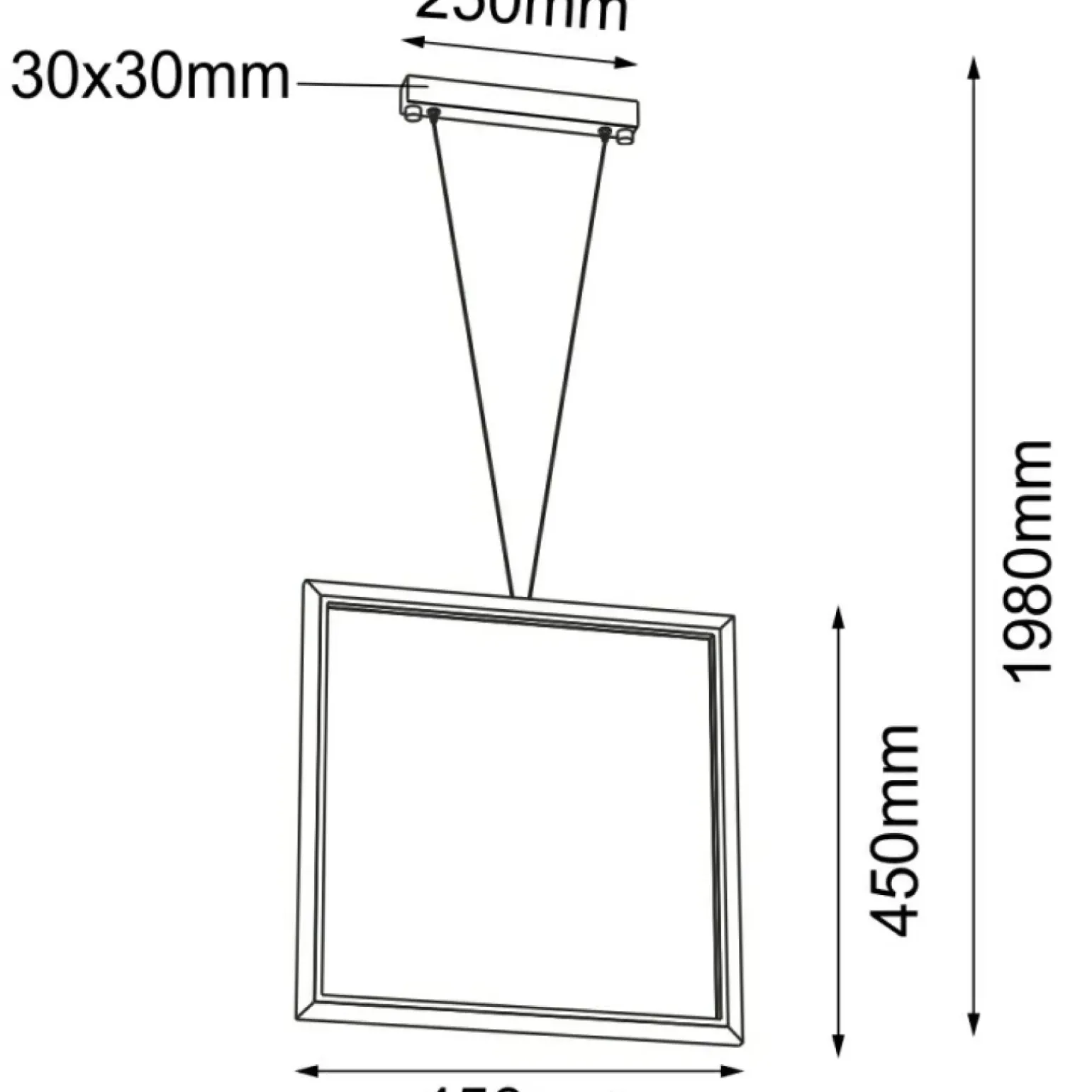 Best Nietuzinkowa, kwadratowa lampa wisząca LED ANT 5078 IKUNA | Kaja Żyrandole Nowoczesne