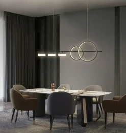 Shop Nietuzinkowa lampa LED nad stół w salonie WF 7030-502 MESSINA | Kaja Żyrandole Nowoczesne