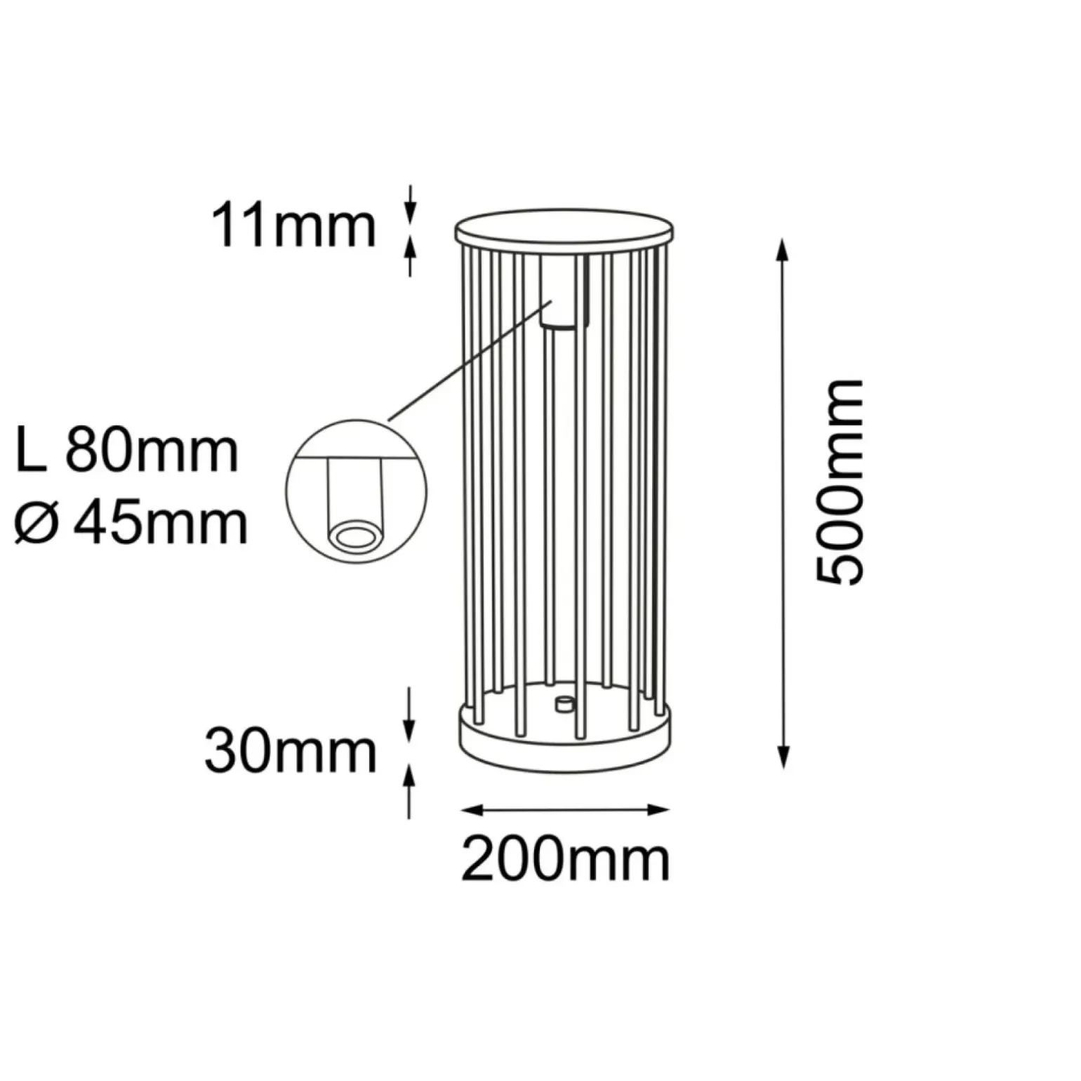 Sklep Kaja Nietuzinkowa lampa ogrodowa stojąca 50cm ANT 9906 HAGI | Kaja