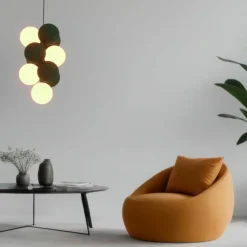 Store Nietuzinkowa lampa wisząca, kolorowe kule ABR-GRAPPA--S VINO | Kaja Żyrandole Nowoczesne